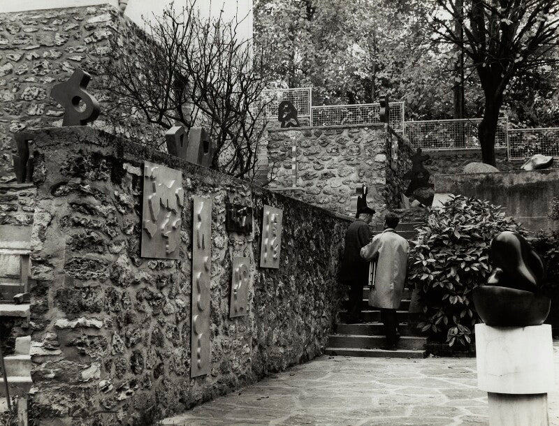 Jean arp and an unknown man npg x132410