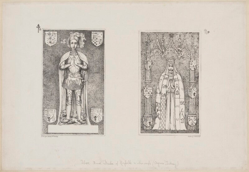 Thomas howard, 2nd duke of norfolk; agnes howard (née tilney), duchess of norfolk npg d38987