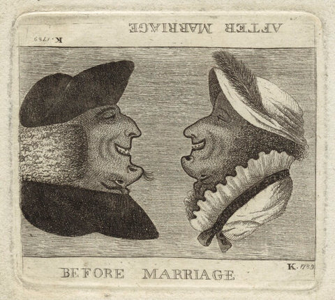'Before marriage; after marriage' NPG D18653