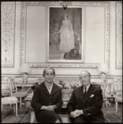 Celeste Lelia Beatrix (née Shoucair), Lady Roberts; Sir Frank Kenyon Roberts NPG x134753