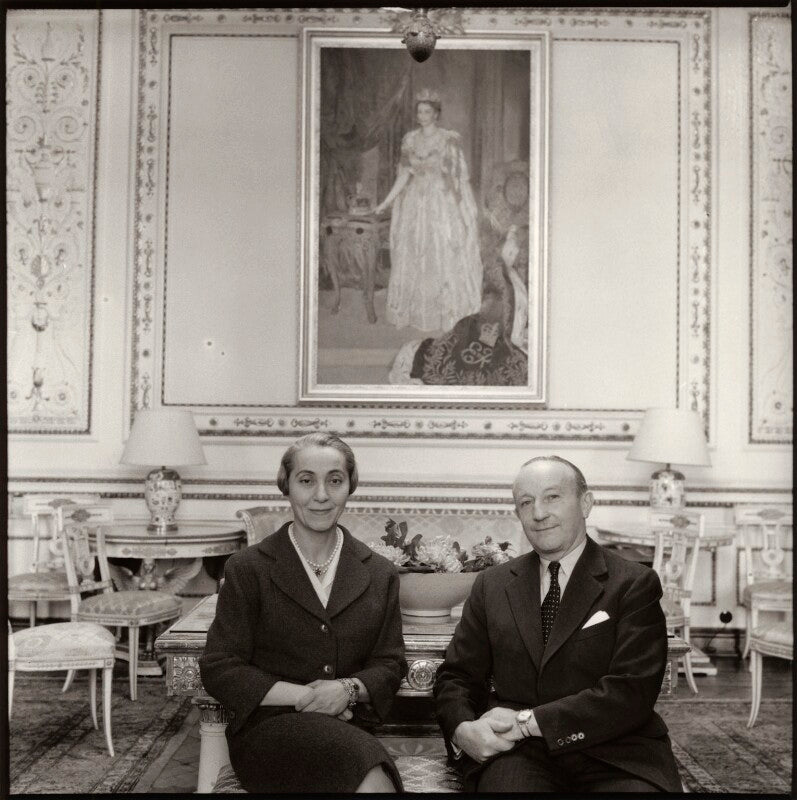 Celeste lelia beatrix (née shoucair), lady roberts; sir frank kenyon roberts npg x134753