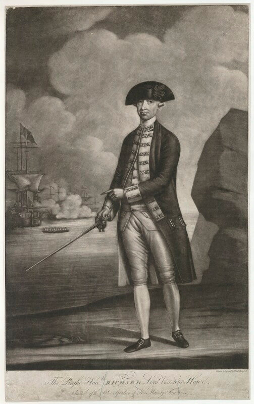 Richard howe, 1st earl howe npg d36353