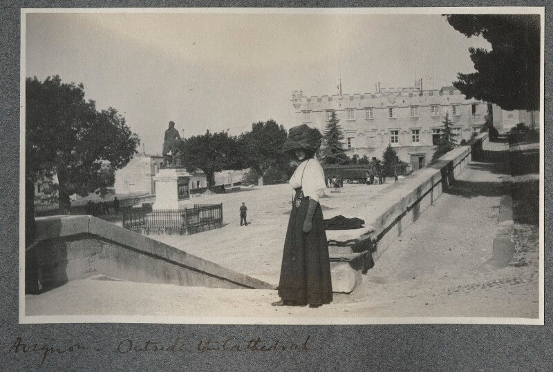 Lady ottoline morrell ('avignon: outside the cathedral') npg ax140172