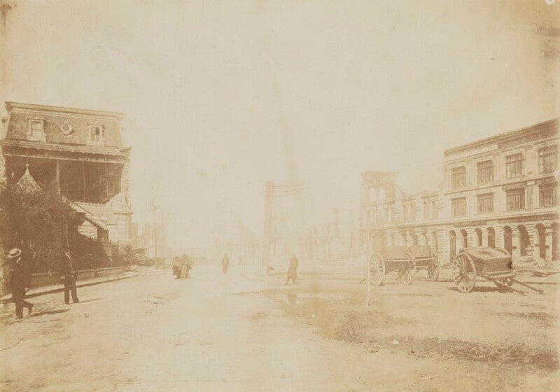 'earthquake in chile   estacion bellavista at santiago' npg p1700(79a)