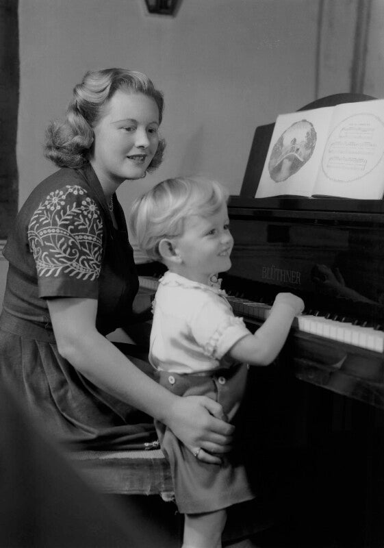 Anne rachel pearl (née douglas scott montagu), lady chichester with her son david john howel moore gwyn npg x98054