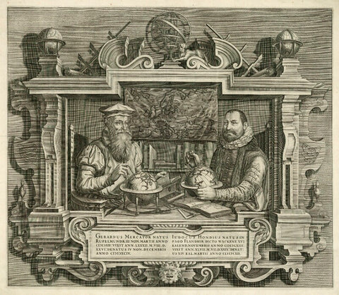 Gerardus Mercator and Jodocus Hondius NPG D26294