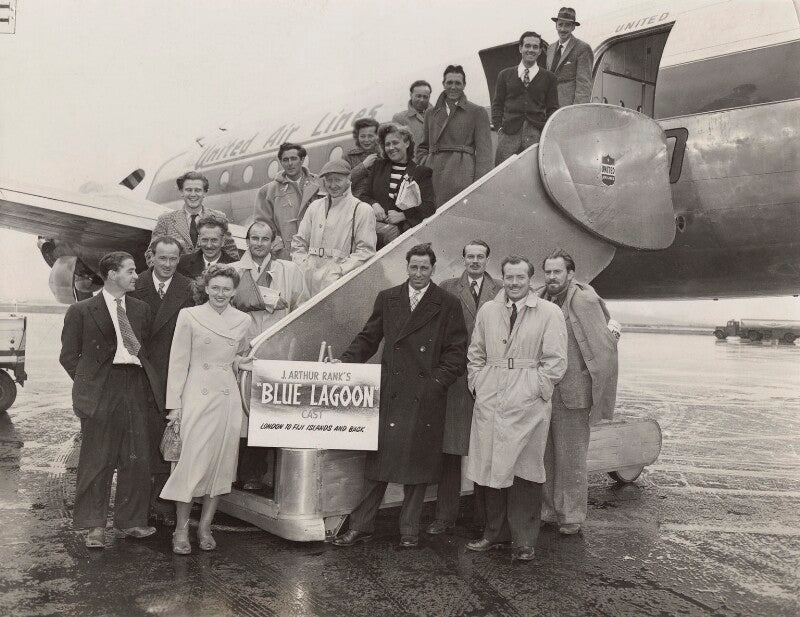 The cast of 'blue lagoon' (donald houston; frank launder; maud onslow; michael smedley aston; leslie gilliat; cornel lucas and eleven unknown sitters) npg x135479