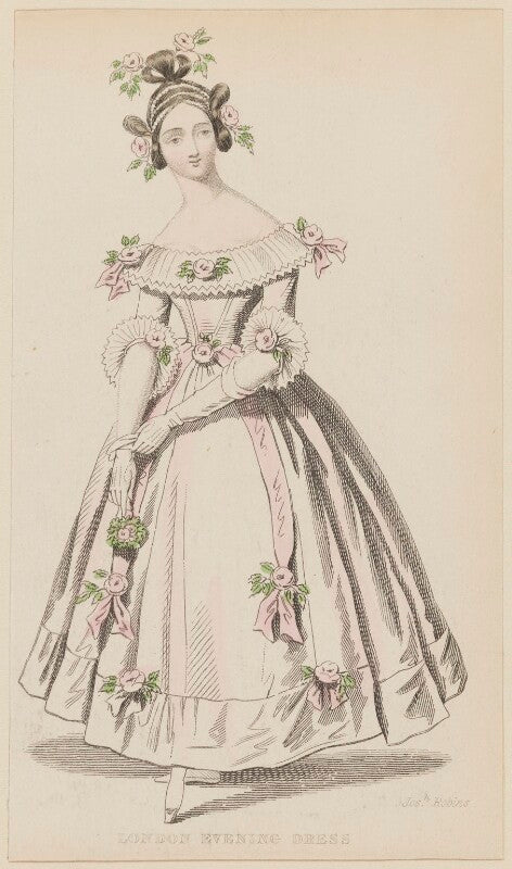 'london evening dress', june 1836 npg d47700