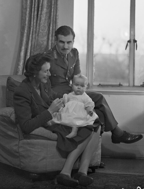 (una sheila) colleen nye (née knox) and sir archibald edward nye with their daughter, harriet mary sheila newton clare (née nye) npg x73191