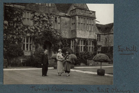 (Carl) Tancred Borenius; Lady Ottoline Morrell; Edith Olivier NPG Ax144018