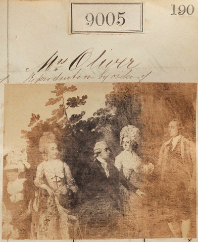 'Reproduction by order of Mrs Oliver' NPG Ax58829