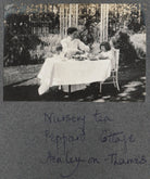Julian Vinogradoff (née Morrell) with her nanny Billy Townshend NPG Ax140273