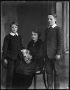 Frances Gage (née Lippitt) with her two step-sons, Edward Fitzhardinge Peyton Gage and Sir Berkeley Everard Foley Gage NPG x33455