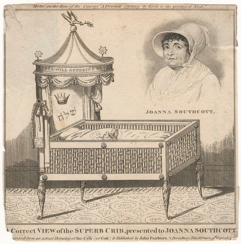 'Correct view of the Superb Crib, presented to Joanna Southcott' (Joanna Southcott) NPG D6813