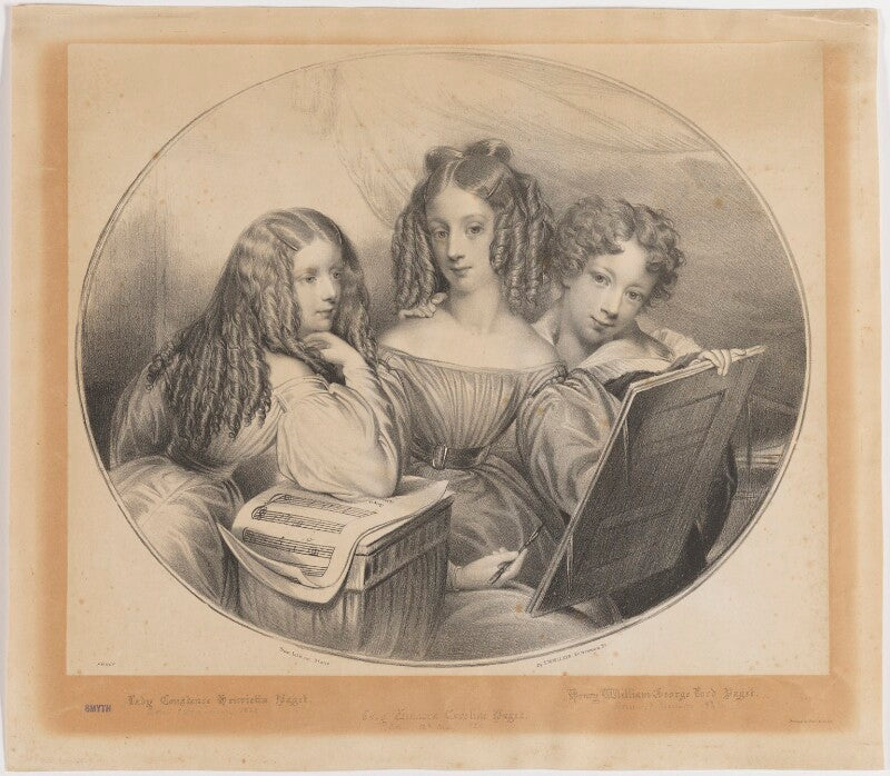 Constance (née paget), countess of winchilsea; lady eleanora graham (née paget); henry paget, 3rd marquess of anglesey npg d39502