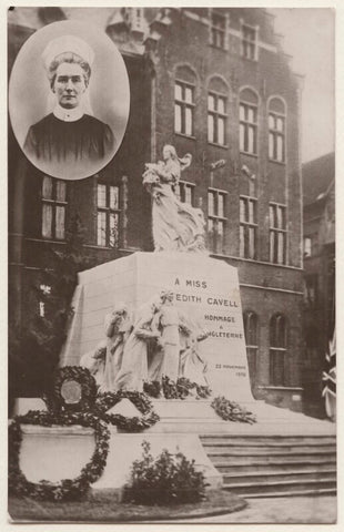 'Memorial Erected in Brussels to Edith Cavell' NPG x200189