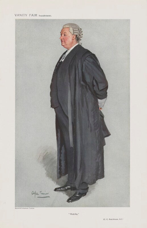 Christopher clarke hutchinson ('men of teh day. no. 1277. "hutchy."') npg d45607