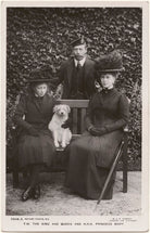 Princess Mary, Countess of Harewood; King George V; Queen Mary NPG x196995