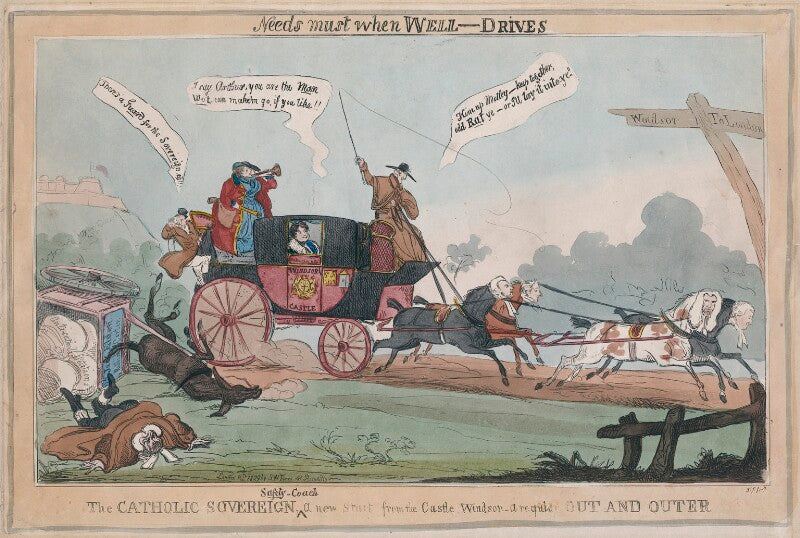 The catholic sovereign, safety coach a new start from the castle windsor   a regular out and outer npg d48746