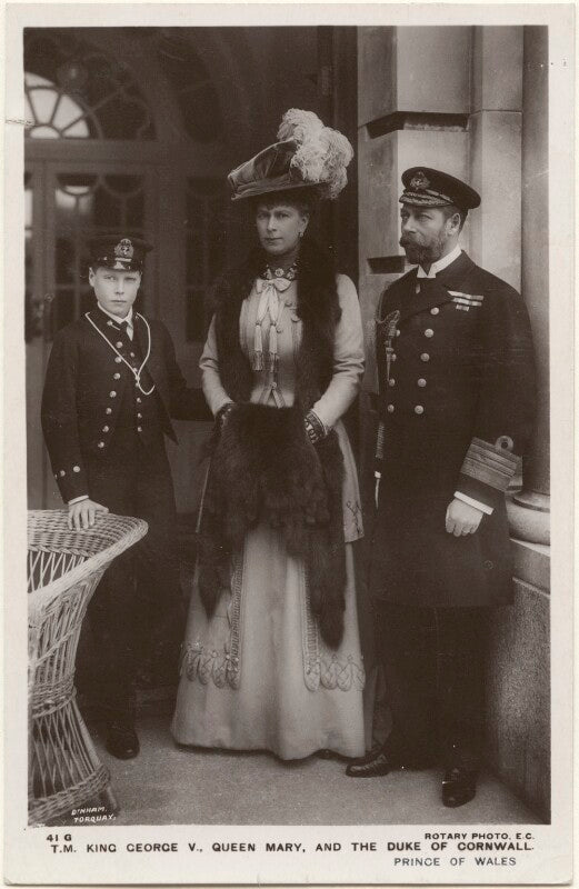 Prince edward, duke of windsor (king edward viii); queen mary; king george v npg x135924