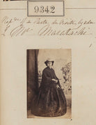 'Reproduction of a carte de visite by order of Mr Maratachi' NPG Ax59151
