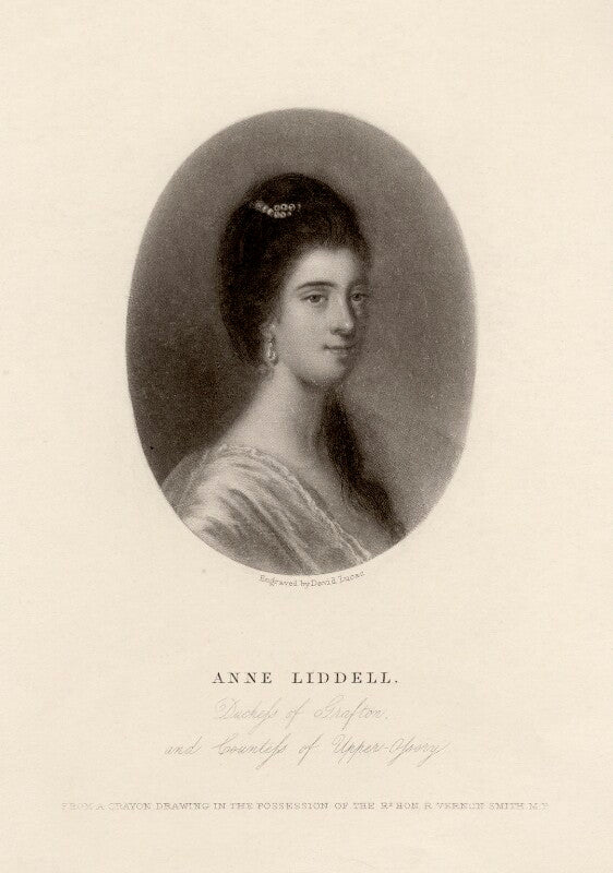 Anne fitzroy (née liddell), duchess of grafton npg d2497