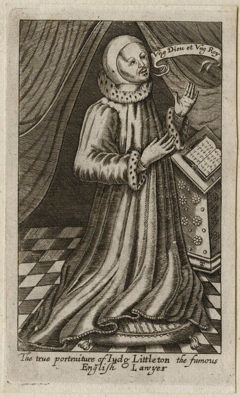 Sir thomas littleton (lyttleton) npg d42348