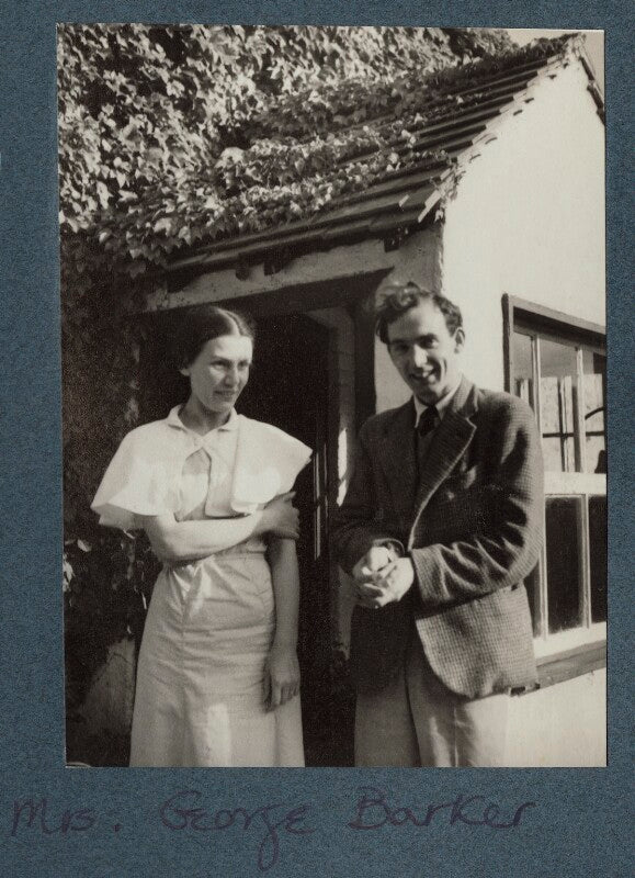 Jessica winifred theresa barker (née woodward); george granville barker npg ax143986