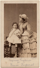 Napoléon, Prince Imperial; Eugénie, Empress of France NPG Ax38437