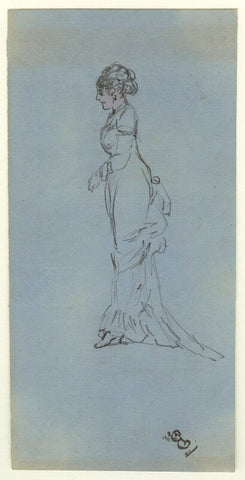 Figure study of an unknown woman NPG D23228