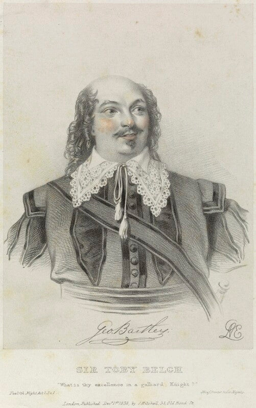 George bartley as sir toby belch in 'twelfth night' npg d22074