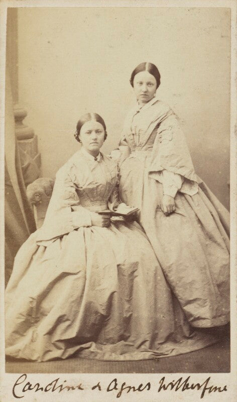 Caroline mary wilberforce; agnes everilda mary froude (née wilberforce) npg ax9934