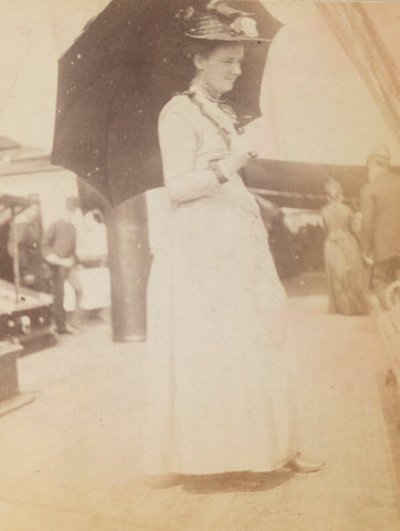 'Alys on S.S. Elbe' (Alys Whitall Russell (née Pearsall Smith)) NPG Ax160617
