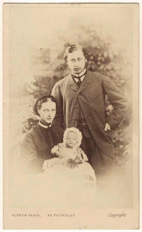 Queen alexandra; prince albert victor, duke of clarence and avondale; king edward vii npg ax24189
