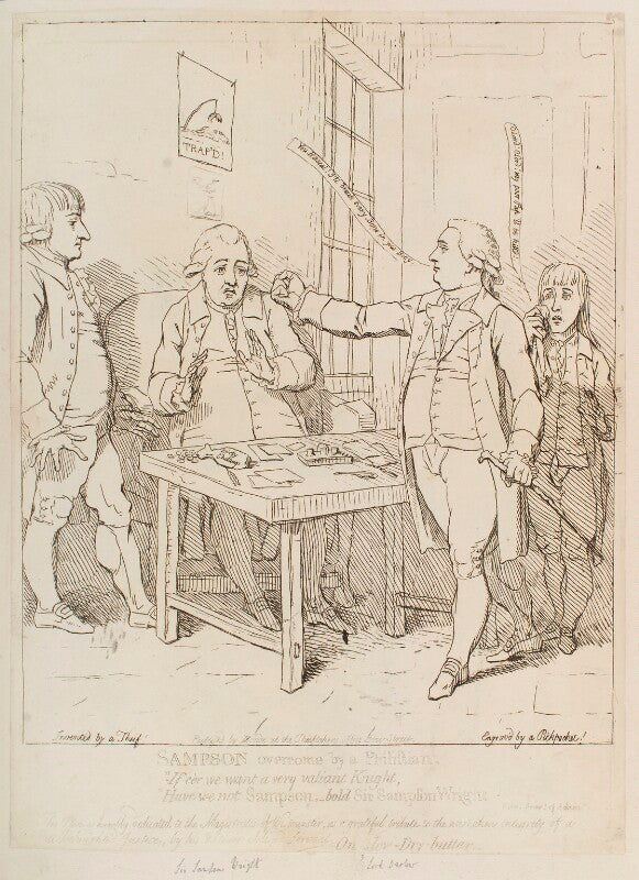 'sampson overcome by a physitian' (mr bond?; sir sampson wright) npg d12328