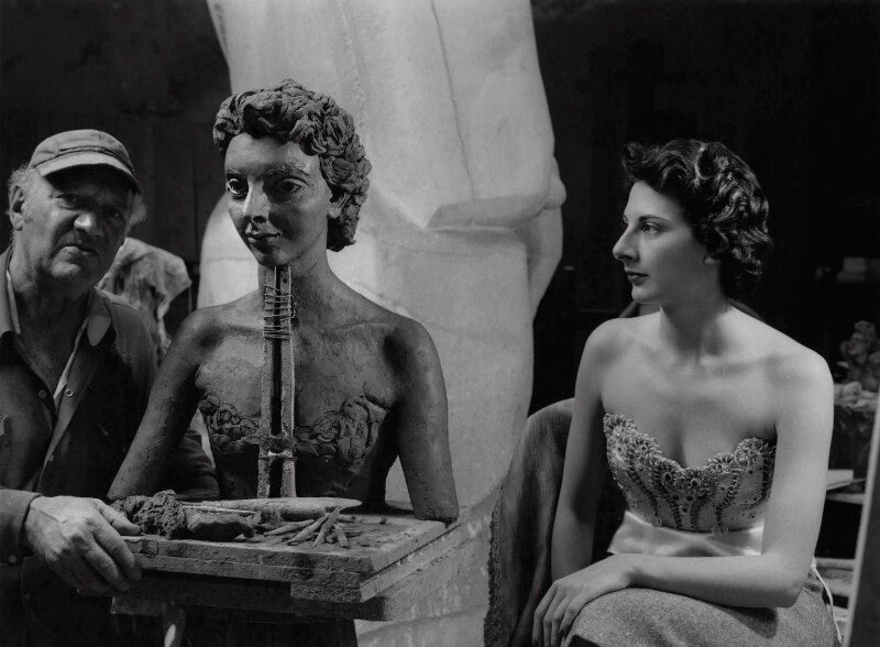 Jacob epstein; aileen mindel ('minda') bronfman de gunzburg, baroness gunzburg npg x136763