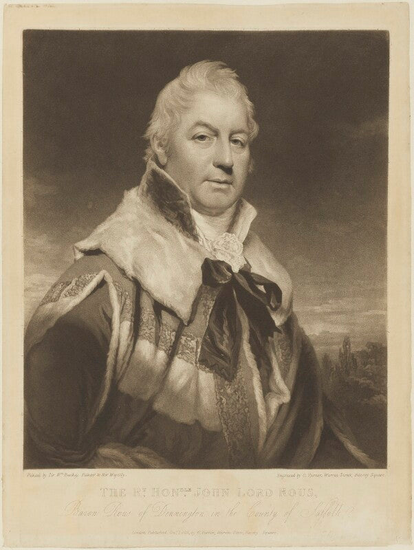 John rous, 1st earl of stradbroke npg d15372