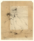 Sketch of two unknown women NPG D23222