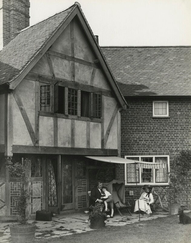 G.k. chesterton; frances alice chesterton (née blogg) and peter hubert walter oldershaw npg x127167