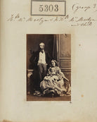 George Charles Mostyn; Hubert George Charles Mostyn, 7th Baron Vaux of Harrowden; Mary Mostyn (née Monk) NPG Ax55263