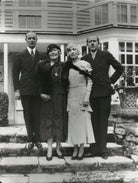 Sir Walter de Frece; Mary, Lady Hall Caine; Vesta Tilley; Gordon Ralph Hall Caine NPG x44221