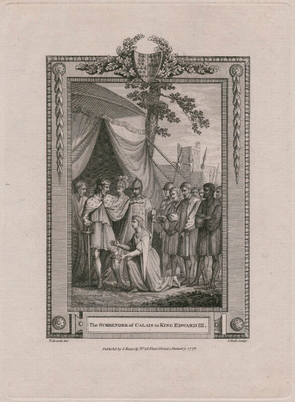 The surrender of calais to king edward iii npg d9385