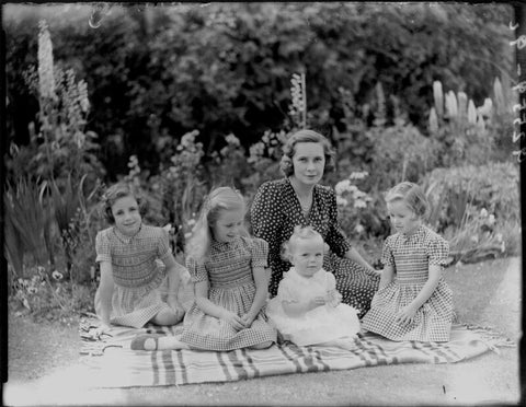Sybil (née Johnson), Countess Howe with family NPG x97963