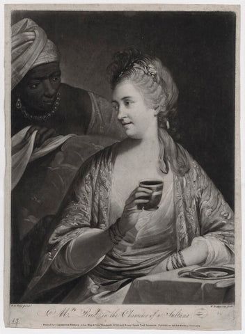 'Mrs Reid in the Character of a Sultana' (Mrs Reid and an unknown woman) NPG D42268