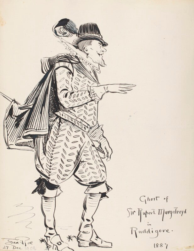 'ghost of sir rupert murgatroyd in ruddigore 1887' (unknown singer) npg d43080