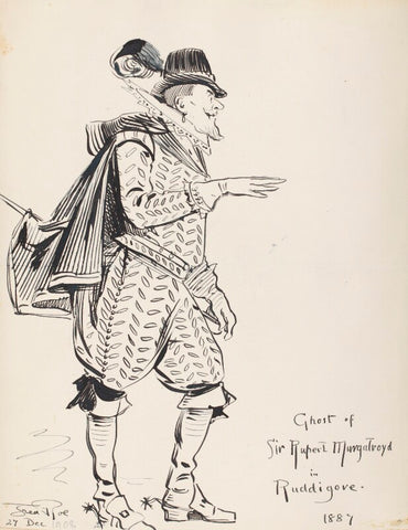 'Ghost of Sir Rupert Murgatroyd in Ruddigore 1887' (Unknown singer) NPG D43080