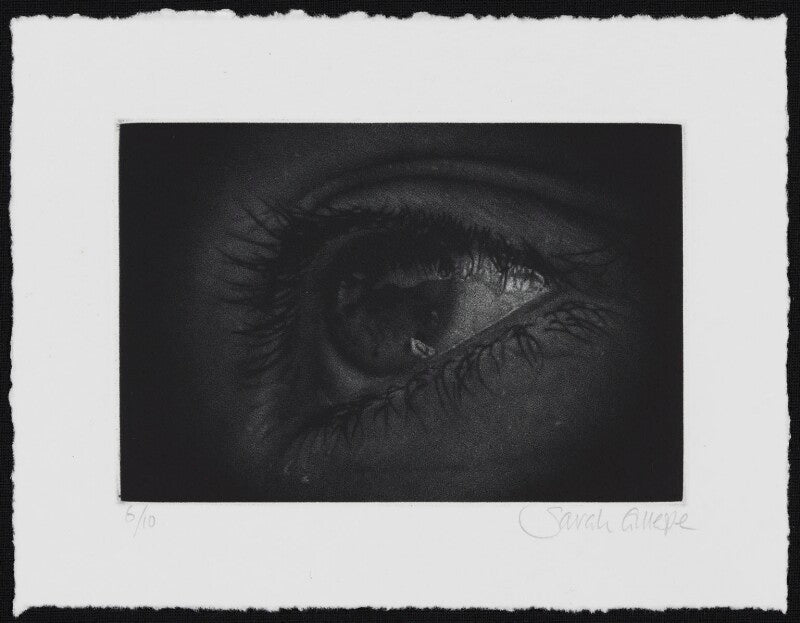 Mezzotint of an eye npg d49621