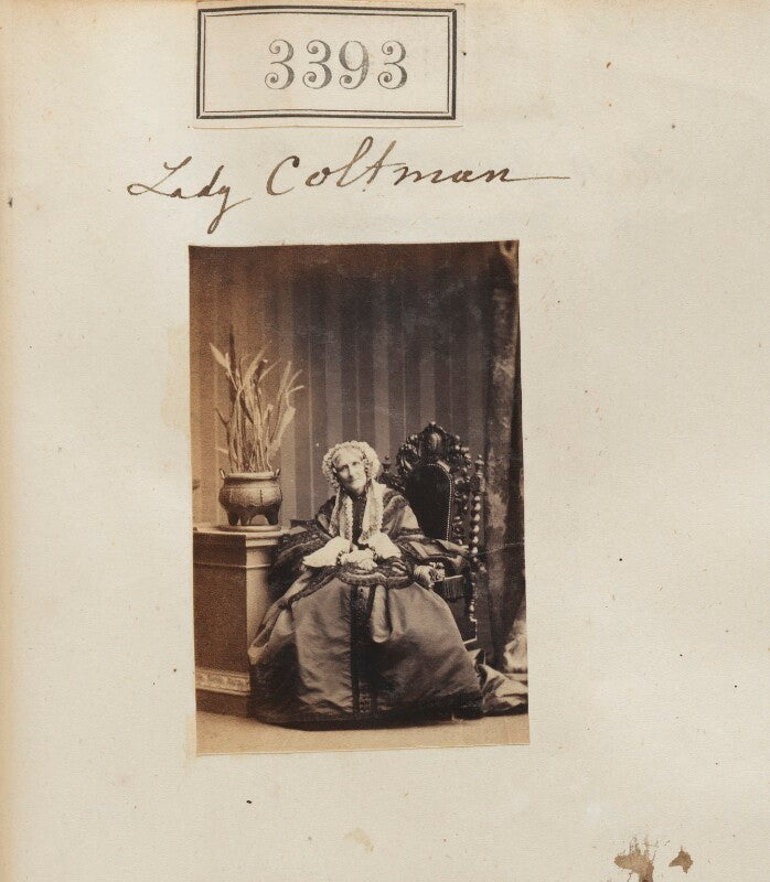 Anna (née duckworth), lady coltman npg ax52790