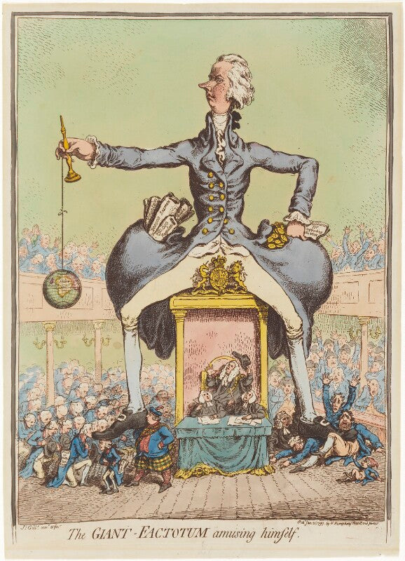 'the giant factotem amusing himself' npg d12593