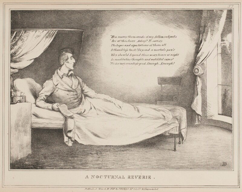 Arthur wellesley, 1st duke of wellington ('a nocturnal reverie') npg d40992